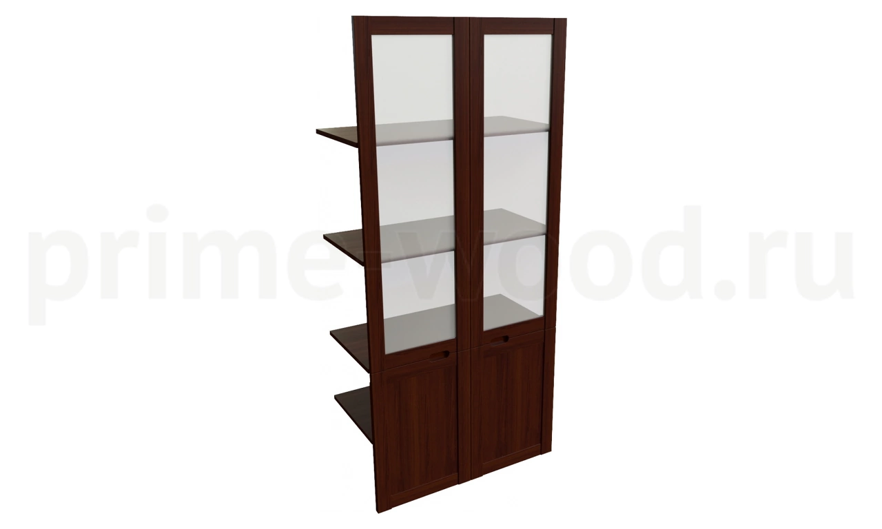 Наполнение двустворчатого шкафа со стеклом арт. 22551-sb - фото 0